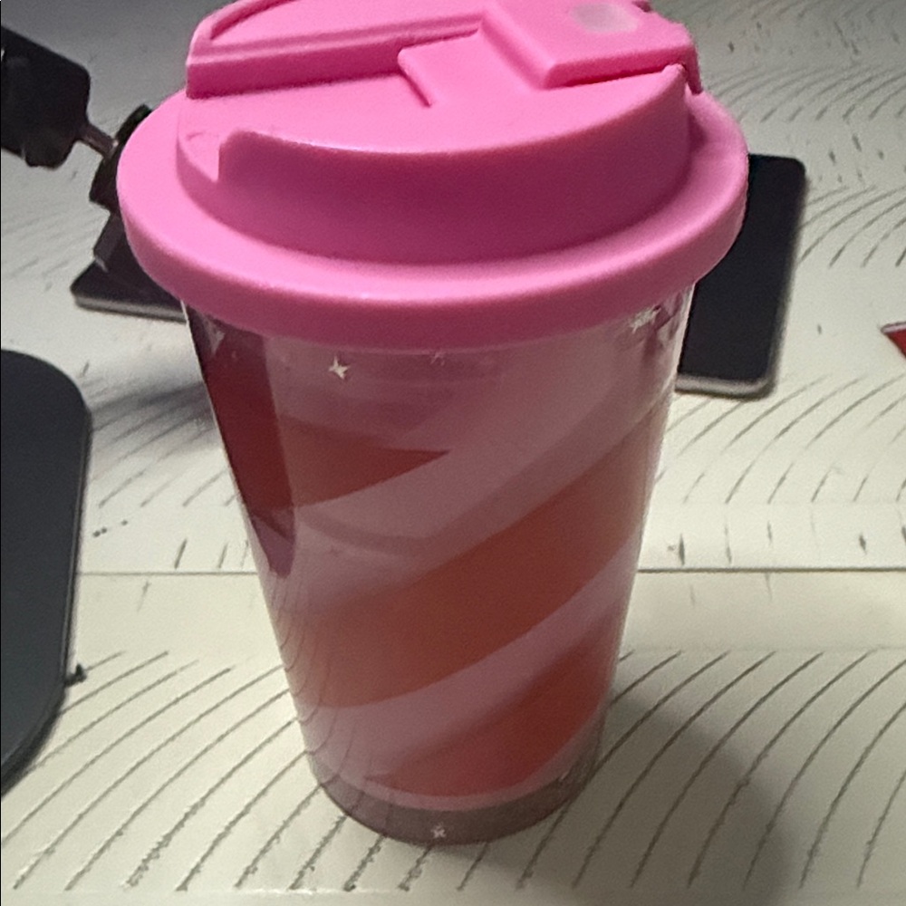 Pink and Red Swirl Party Cup